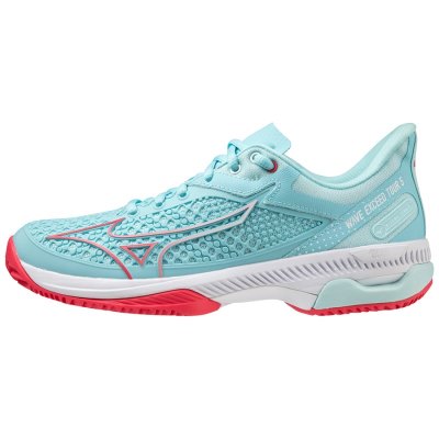 Zapatos Mizuno WAVE Exceed Tour 5 CC Mujer Turquesa / Coral / Blancos - Chile M742KRZXTH